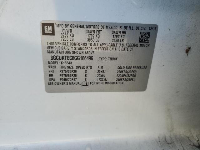 2016 CHEVROLET SILVERADO K1500 HIGH COUNTRY 3GCUKTEC8GG166496