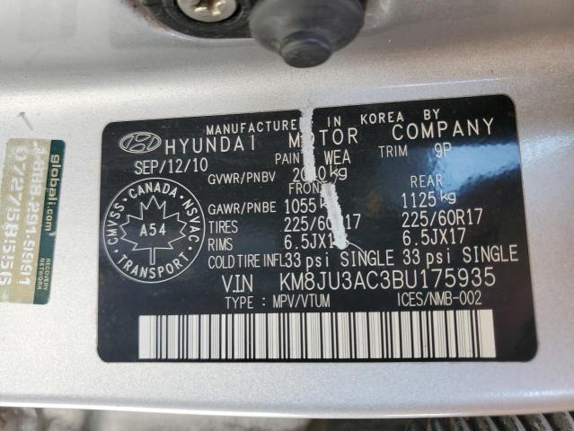 2011 HYUNDAI TUCSON GLS - KM8JU3AC3BU175935