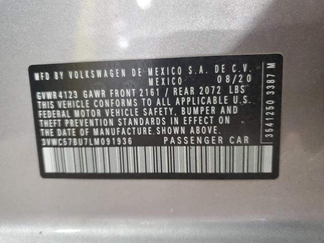 2020 VOLKSWAGEN JETTA S 3VWC57BU7LM091936