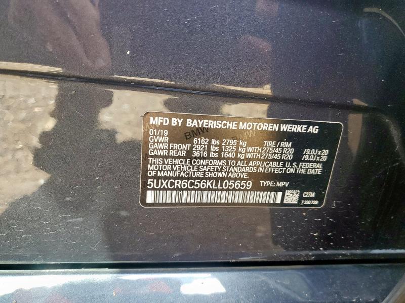 2019 BMW X5 XDRIVE4 #3308530549