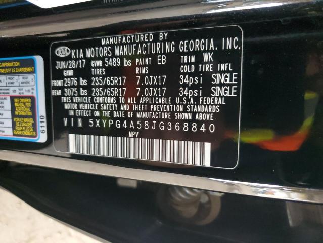 2018 KIA SORENTO LX 5XYPG4A58JG368840