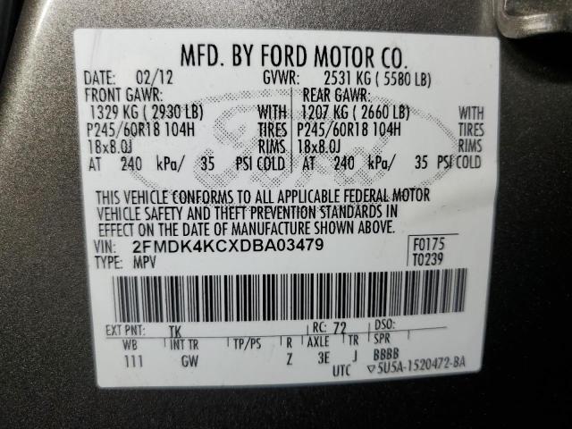 2013 FORD EDGE LIMIT #3308310162