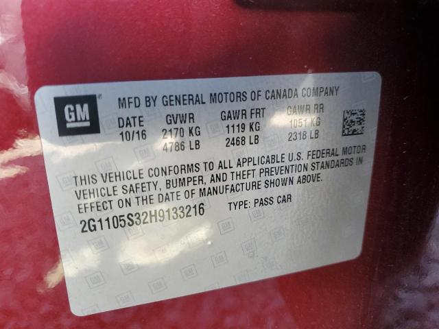 2017 CHEVROLET IMPALA LT #3317025111