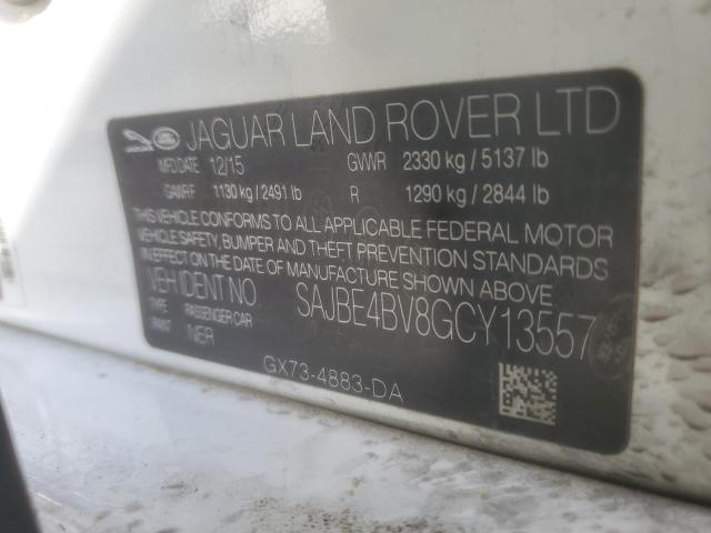 2016 JAGUAR XF PRESTIG SAJBE4BV8GCY13557