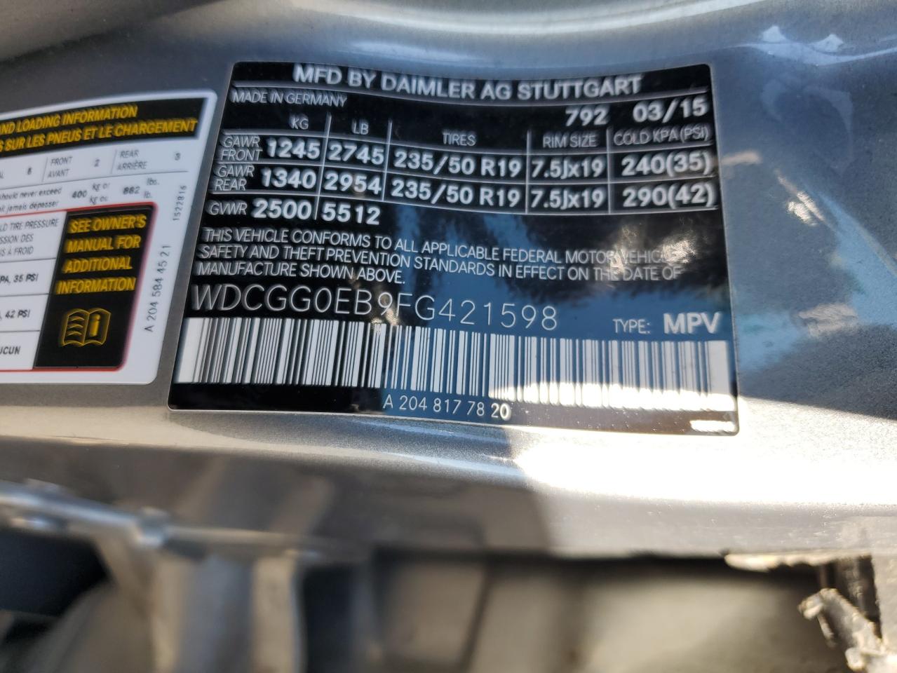 MERCEDES-BENZ GLK-CLASS 250 BLUETEC