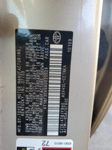 2010 TOYOTA CAMRY BASE - 4T1BF3EK6AU022528