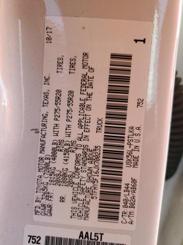 2018 TOYOTA TUNDRA CRE #3290258235