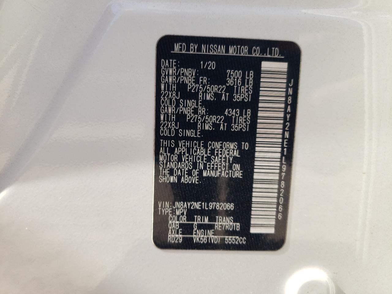 NISSAN ARMADA PLATINUM