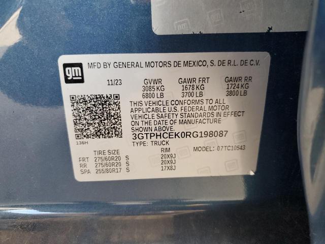 2024 GMC SIERRA C15 - 3GTPHCEK0RG198087