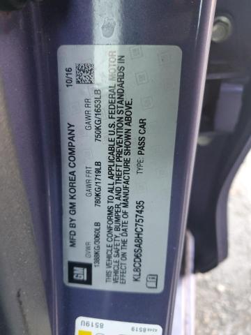 2017 CHEVROLET SPARK 1LT #3284024806