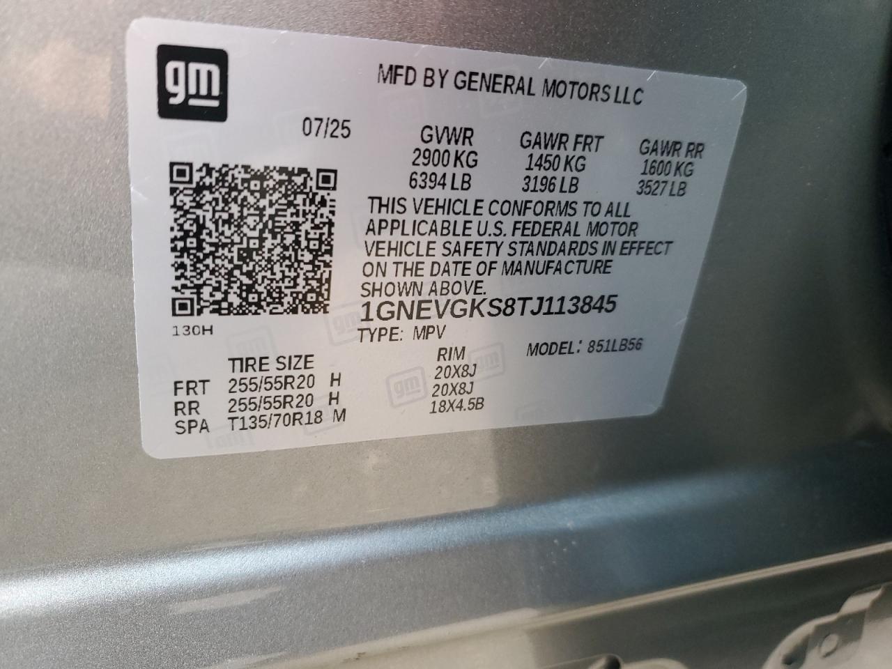 CHEVROLET TRAVERSE LT