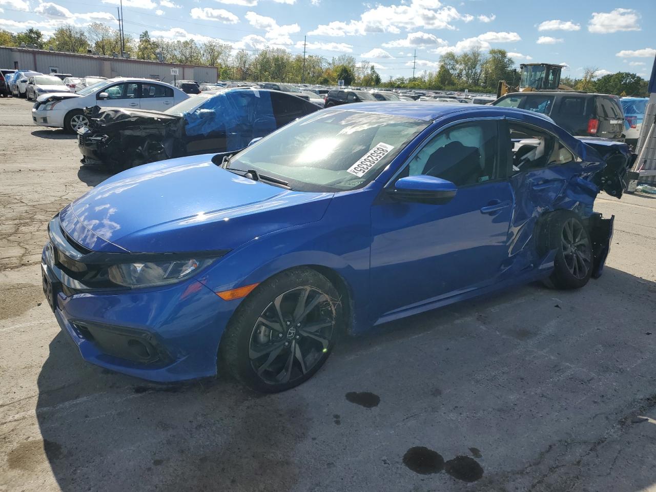 Lot #3268357270 2020 HONDA CIVIC SPOR