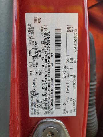 2020 LINCOLN CORSAIR RE 5LMCJ2D98LUL13902