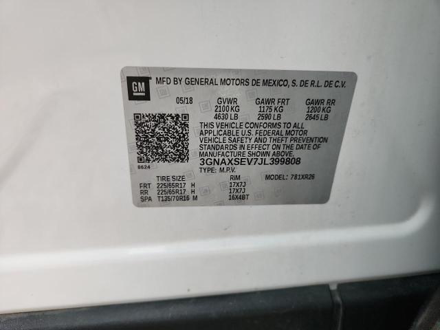 2018 CHEVROLET EQUINOX LT - 3GNAXSEV7JL399808