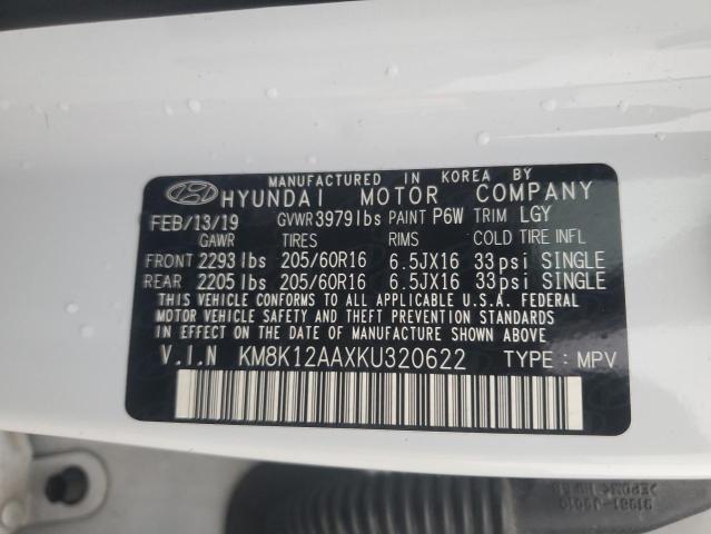 2019 HYUNDAI KONA SE - KM8K12AAXKU320622