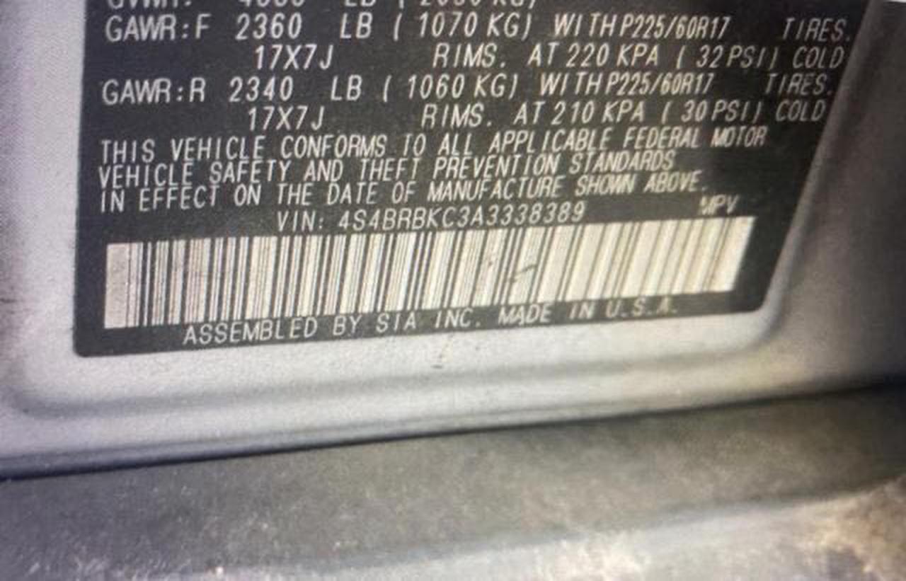 Lot #3264489454 2010 SUBARU OUTBACK 2.