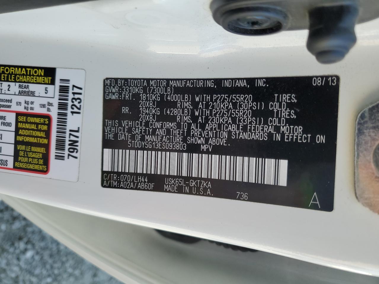 TOYOTA SEQUOIA PLATINUM