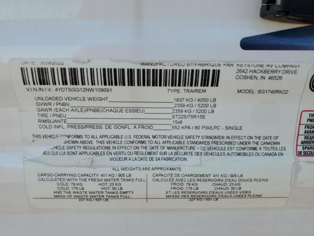 2022 KEYSTONE SPRINGDALE #3268739443