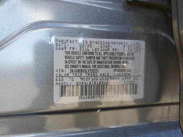 2020 NISSAN SENTRA S 3N1AB8BV9LY225231