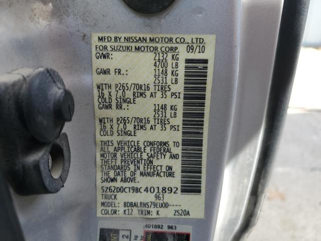 2011 SUZUKI EQUATOR BA #3284240255