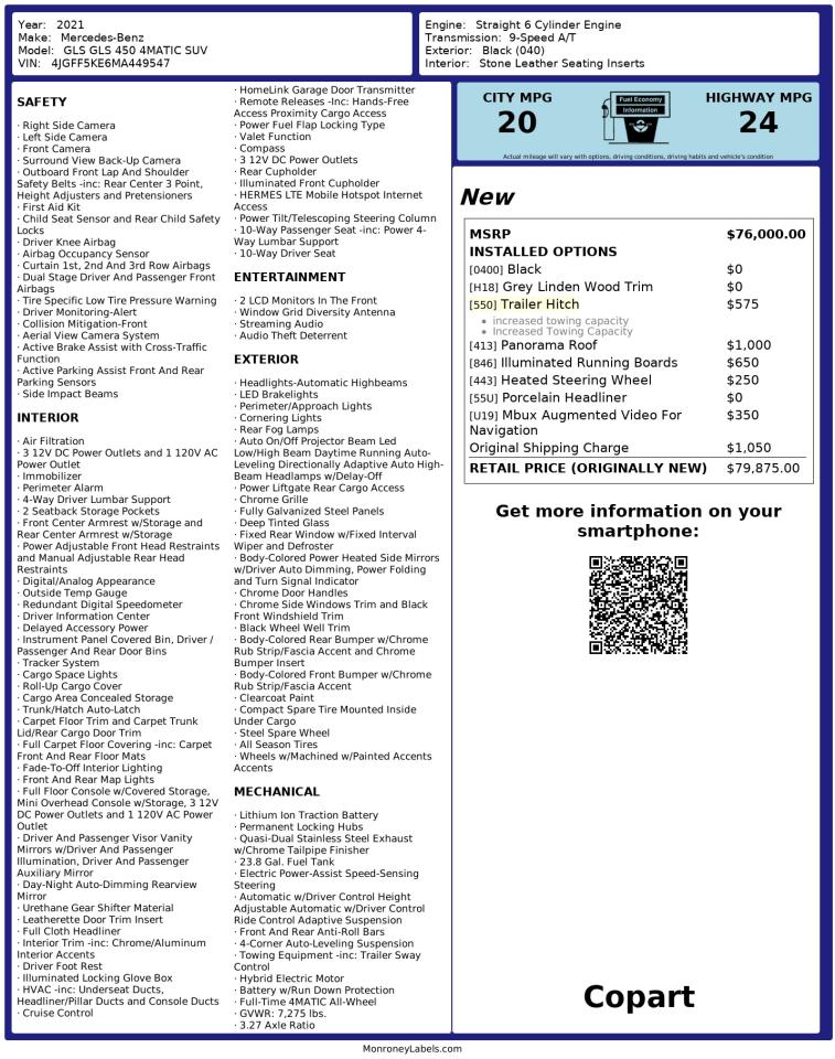 MERCEDES-BENZ GLS-CLASS 450 4MATIC