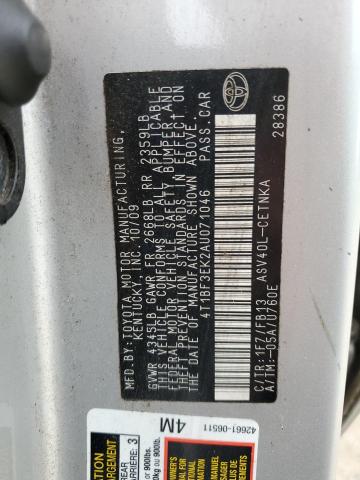 2010 TOYOTA CAMRY BASE - 4T1BF3EK2AU071046