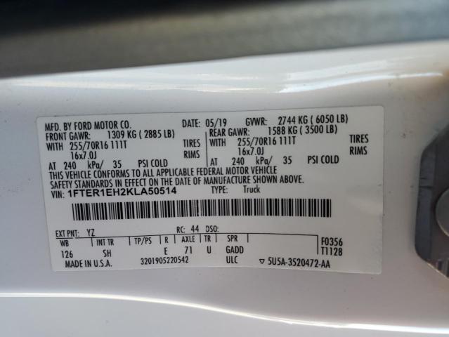 2019 FORD RANGER XL #3286525156