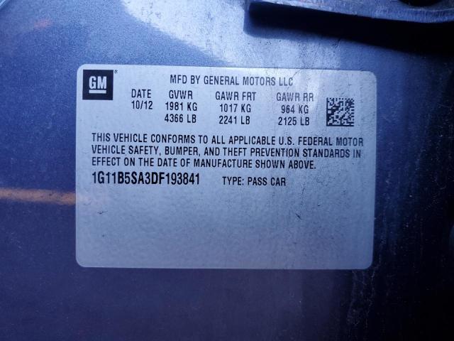 2013 CHEVROLET MALIBU LS - 1G11B5SA3DF193841