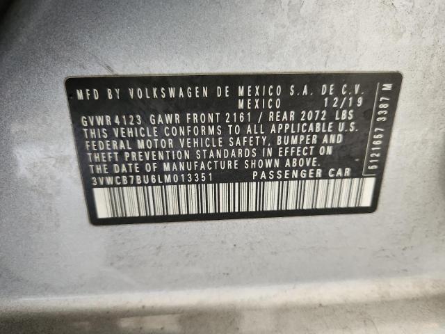 2020 VOLKSWAGEN JETTA S 3VWCB7BU6LM013351