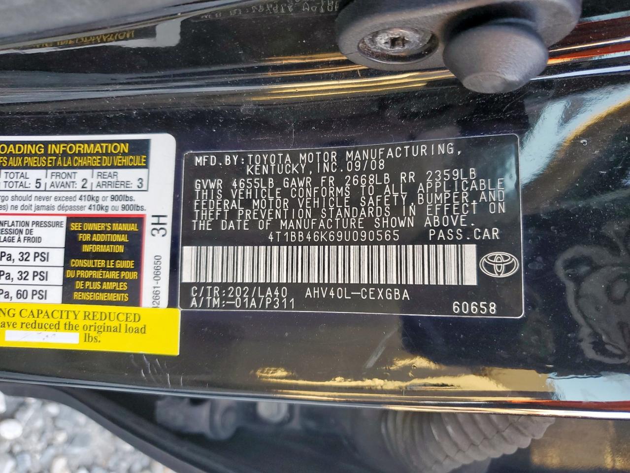 Lot #3304888544 2009 TOYOTA CAMRY HYBR