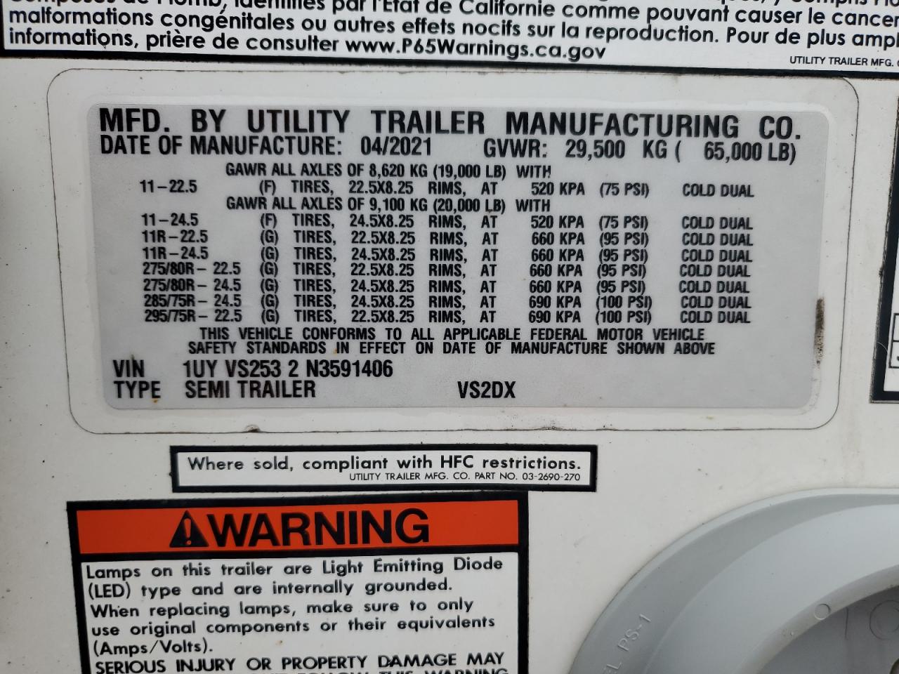 Lot #3317701065 2022 UTILITY VS2DX