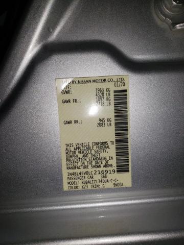 2020 NISSAN ALTIMA SL - 1N4BL4EV0LC216919