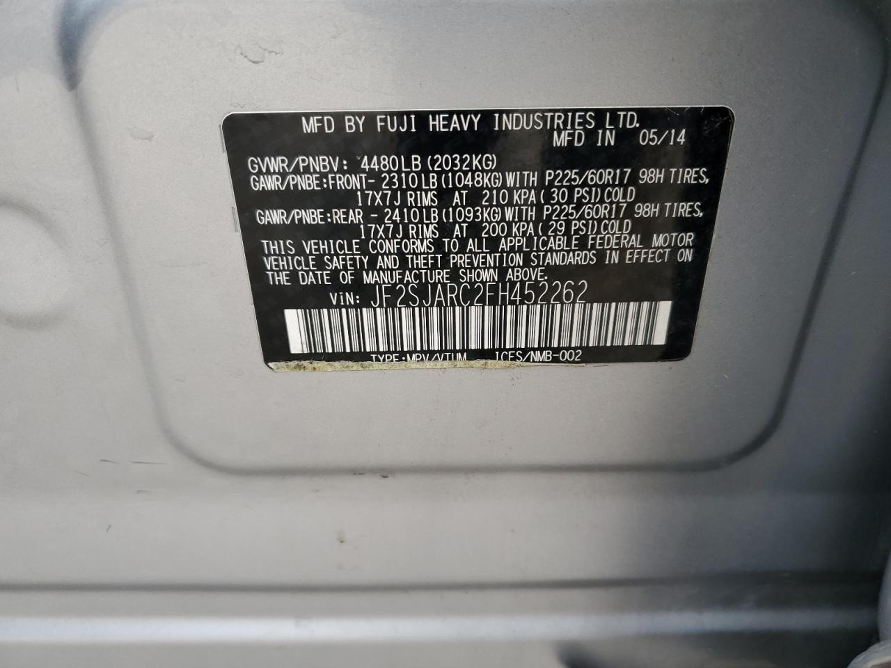 SUBARU FORESTER 2.5I LIMITED