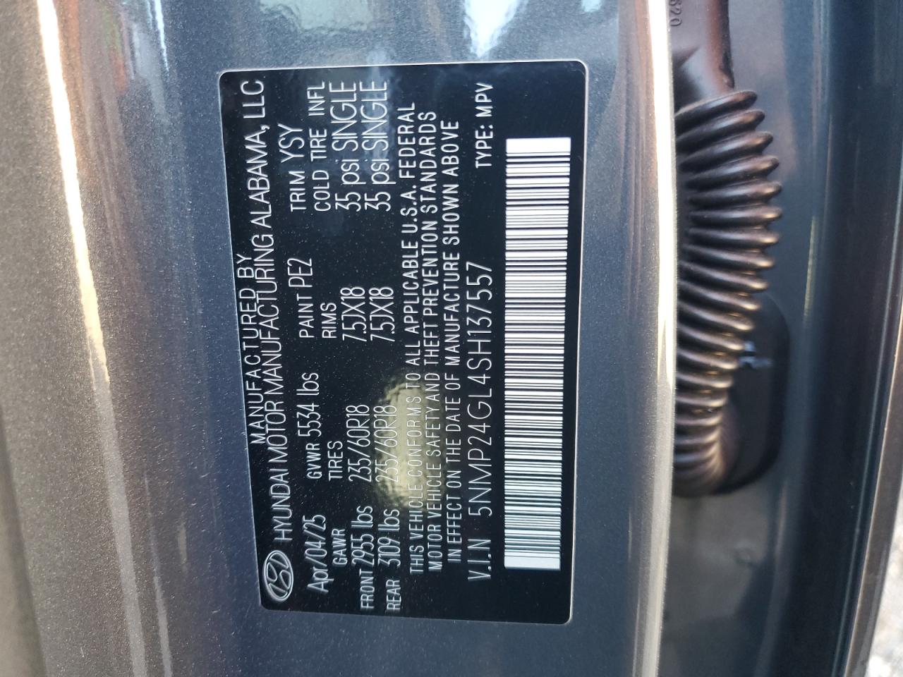 HYUNDAI SANTA FE SEL