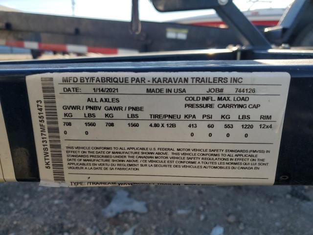 2021 KARAVAN TRAILER #3304556473