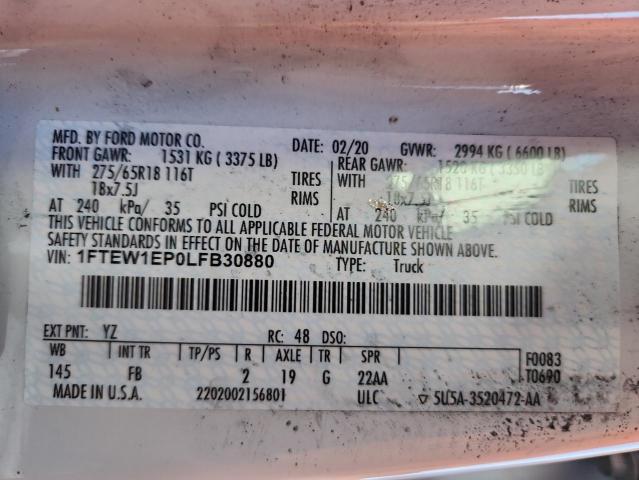 2020 FORD F150 SUPER #3294854753