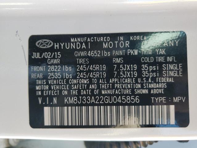 2016 HYUNDAI TUCSON LIM - KM8J33A22GU045856