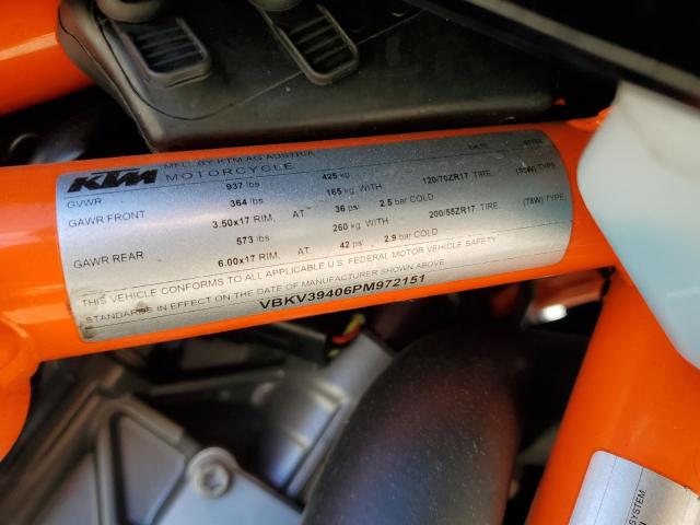 2023 KTM 1290 SUPER DUKE R VBKV39406PM972151