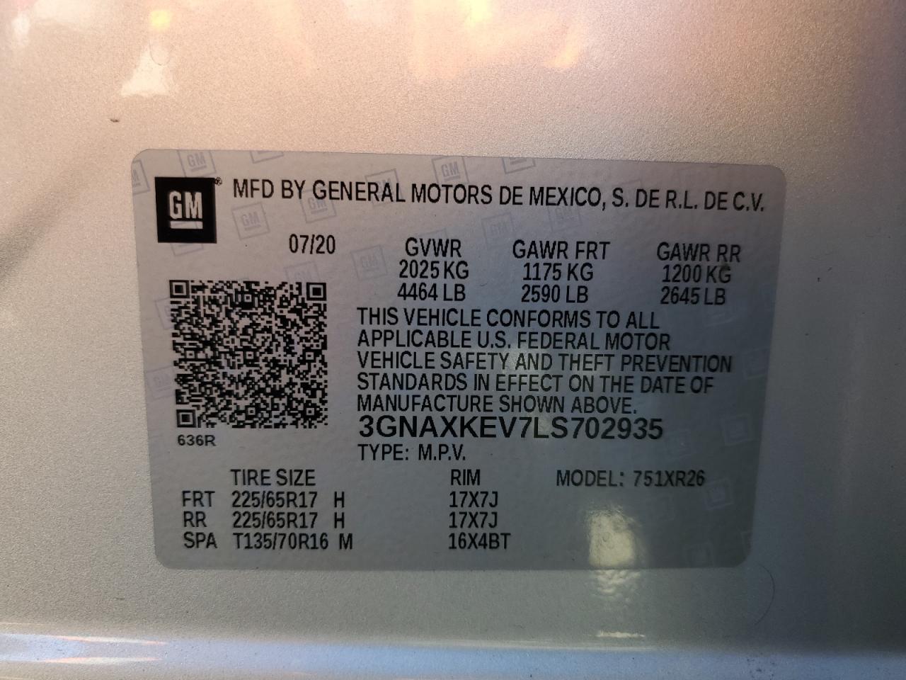 CHEVROLET EQUINOX LT