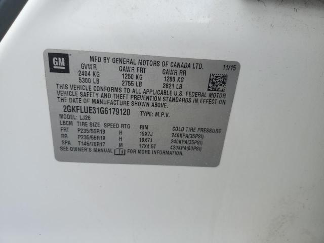 2016 GMC TERRAIN SL - 2GKFLUE31G6179120