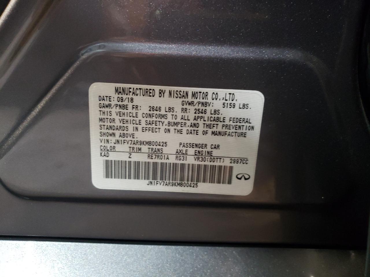 INFINITI Q50 RED SPORT 400