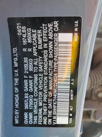 2021 HONDA CIVIC SPOR #3297897771