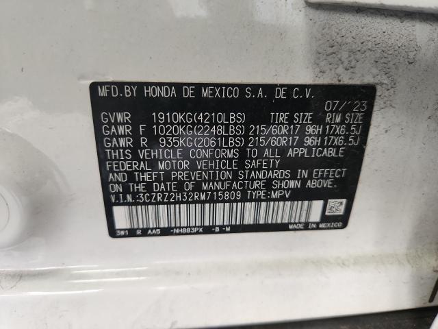 2024 HONDA HR-V LX - 3CZRZ2H32RM715809