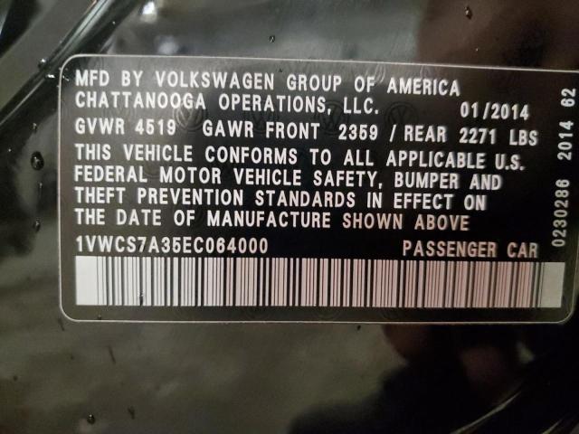 2014 VOLKSWAGEN PASSAT #3276537098