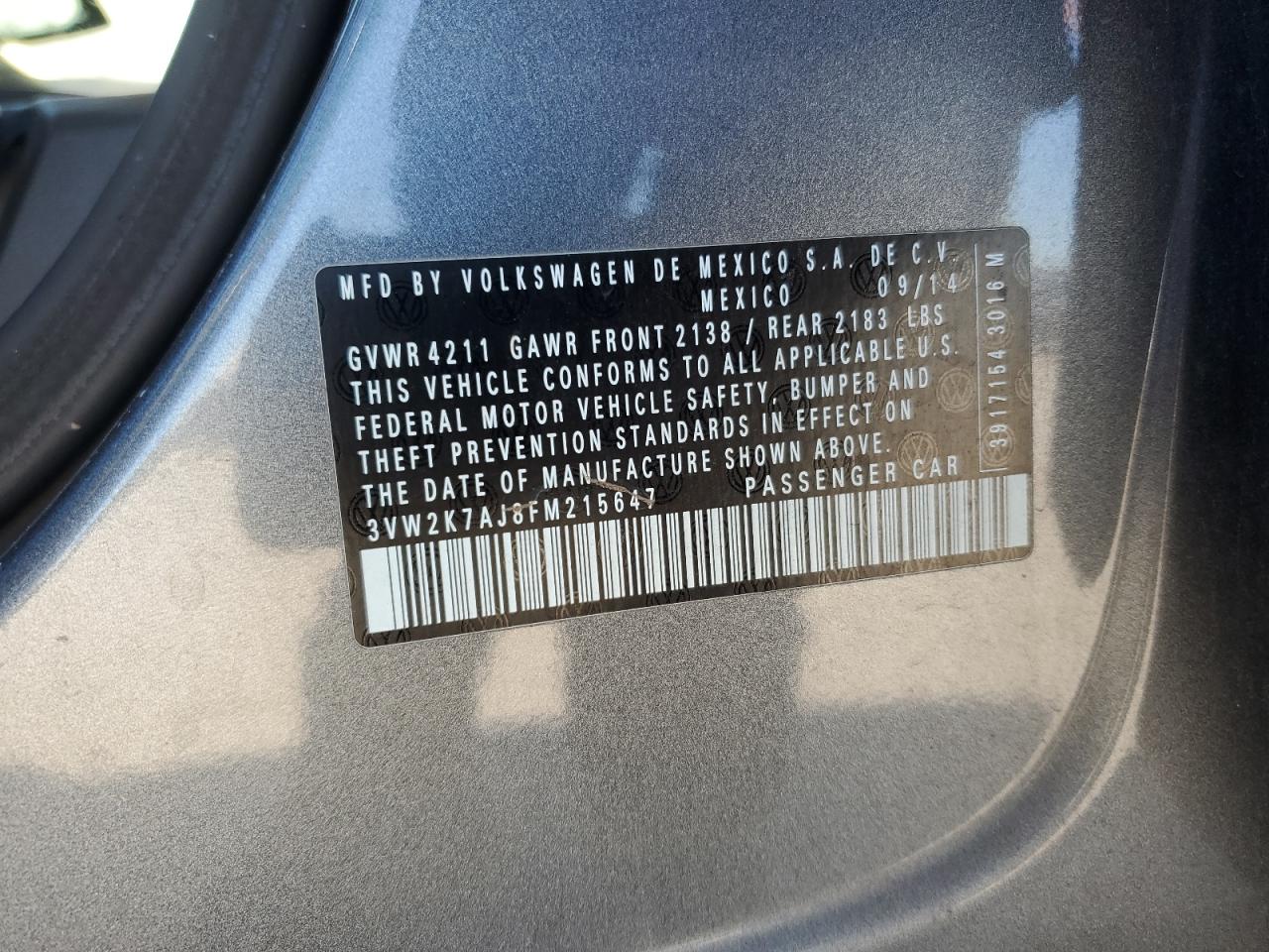 VOLKSWAGEN JETTA BASE