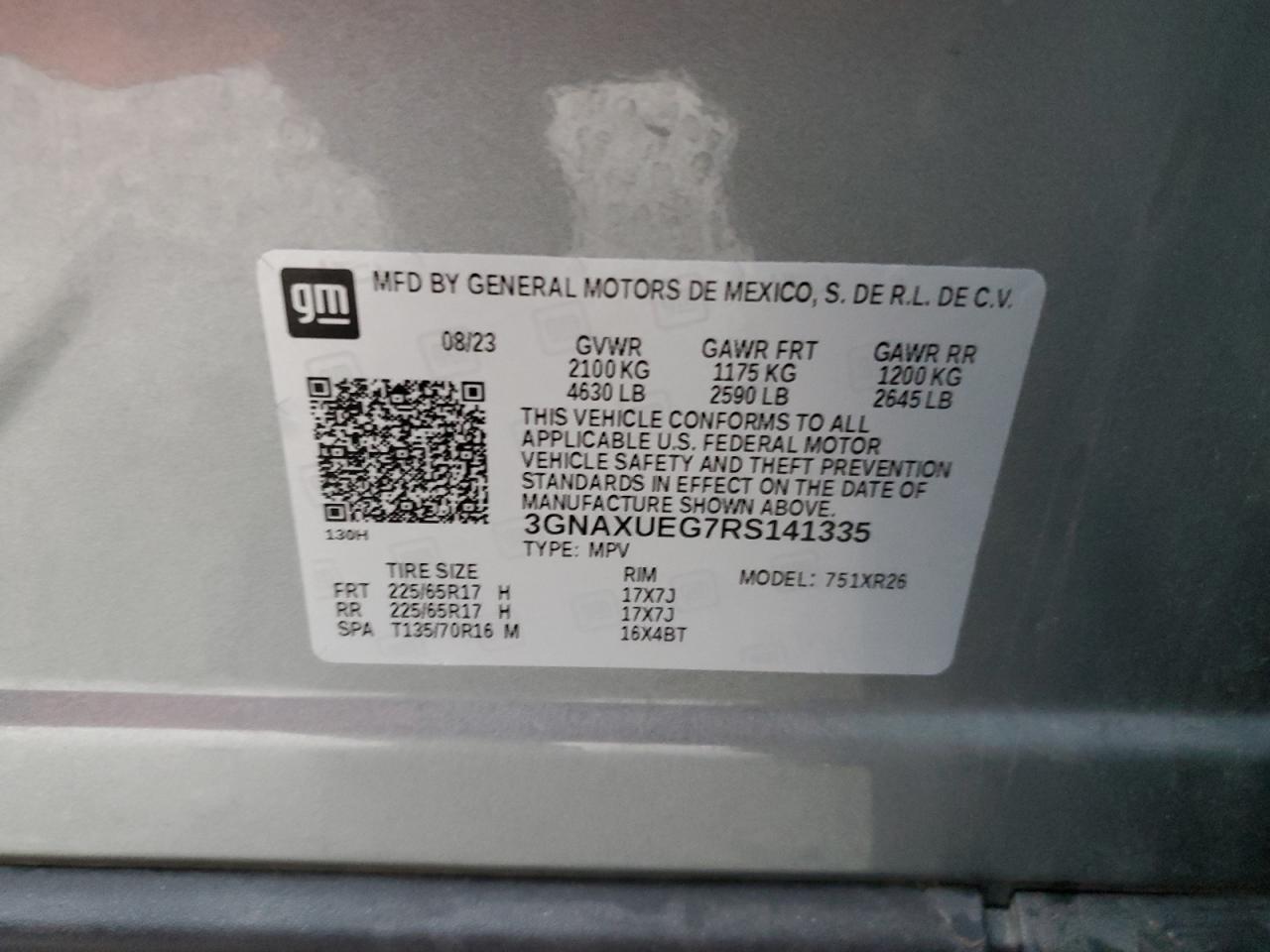 CHEVROLET EQUINOX LT