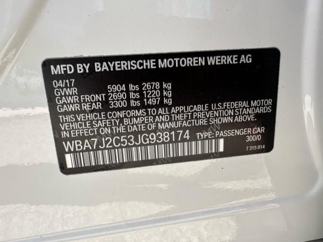 2018 BMW 740 XE WBA7J2C53JG938174