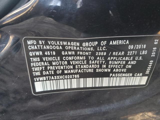 2017 VOLKSWAGEN PASSAT SE - 1VWBT7A3XHC020765