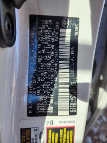 2009 TOYOTA AVALON XL #3281586389