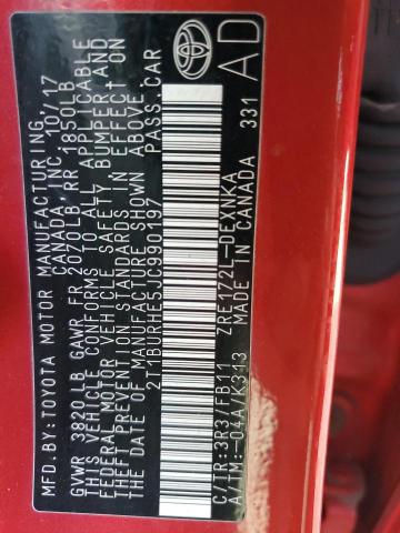 2018 TOYOTA COROLLA L 2T1BURHE5JC990197